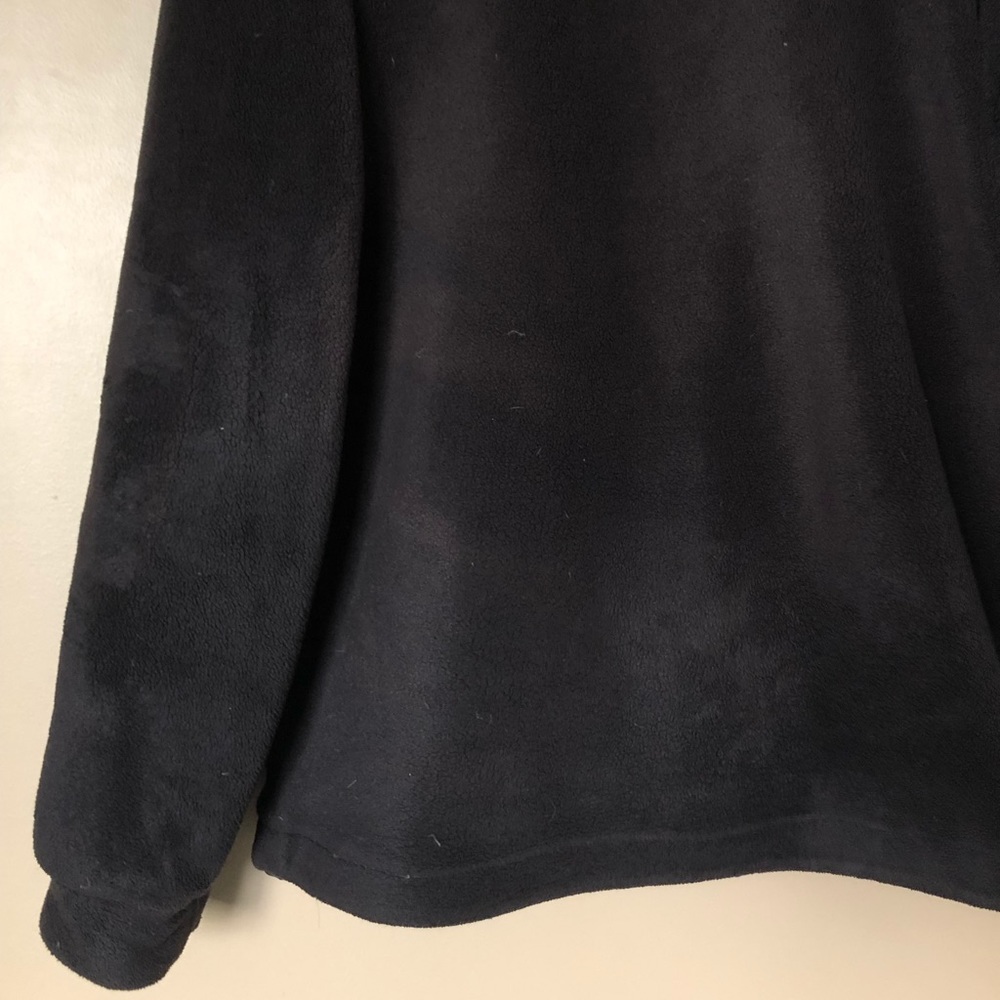 {Columbia} Dark Gray Fleece Jacket with Stripe - Picture 6 of 7